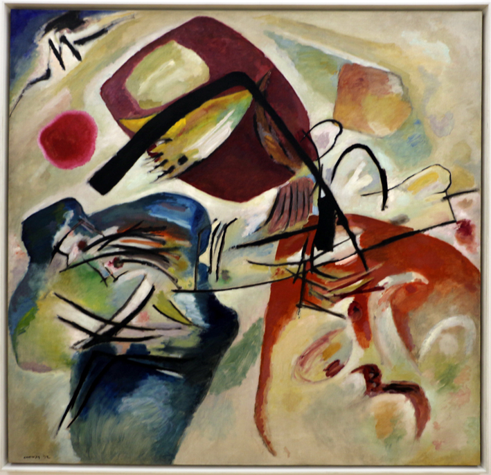  瓦西里·康丁斯基 wassily kandinsky ——有黑色弓形的画